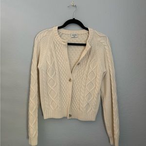 Aritzia cable knit dwell cardigan